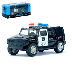 (1015553) Машина металлическая "Полицейский джип", масштаб 1:43 , инерция - фото 27081