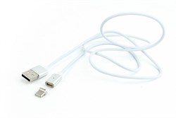 (1016070) Кабель магнитный USB 2.0 Cablexpert CC-USB2-AMUCMM-1M, AM/TypeC, 1м, алюминиевые разъемы, коробка - фото 27802