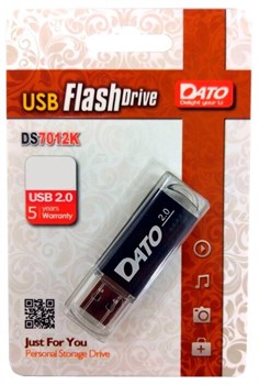 (1016272) Флеш Диск Dato 32Gb DS7012 DS7012K-32G USB2.0 черный - фото 29173