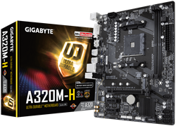 (1014801) Материнская плата Gigabyte GA-A320M-H Soc-AM4 AMD A320 2xDDR4 mATX AC`97 8ch(7.1) GbLAN RAID+DVI+HDM - фото 29370