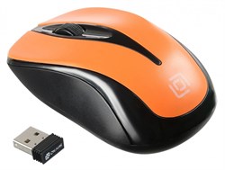 (1019058) Мышь Оклик 675MW черный/оранжевый оптическая (800dpi) беспроводная USB для ноутбука (3but) 1025920 - фото 30409