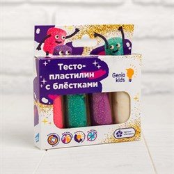 (1019966) Набор для детской лепки «Тесто-пластилин 4 цвета с блёстками» TA1087 4825955 - фото 31355