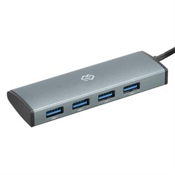 (1021101) Разветвитель USB-C Digma HUB-4U3.0-UC-G 4порт. серый - фото 31729