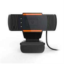(1021720) WEB камера NNC ONLENY18, 1080P, микрофон, чёрно-оранжевая, универсальное крепление, BOX - фото 32193