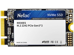 (1021983) Твердотельный накопитель SSD M.2 2242 Netac 128Gb N930ES Series <NT01N930ES-128G-E2X> Retail (PCI-E 3.1 x2, up to 1650/635MBs, 3D TLC, NVMe 1.3, 22х42mm) - фото 32412