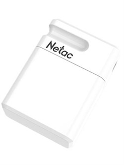 (1022219) Флеш Диск Netac U116 32Gb <NT03U116N-032G-20WH>, USB2.0, миниатюрная пластиковая белая - фото 32516