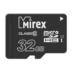 (1022277) Карта памяти microSDHC MIREX 32GB (class 10) - фото 32534