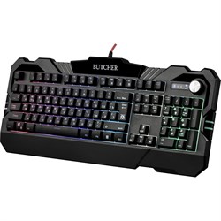 (1023467) Проводная игровая клавиатура Butcher GK-193DL RU,RGB подсветка, 9 режимов DEFENDER - фото 33094