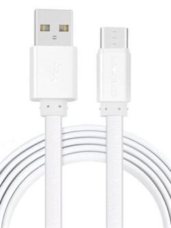 (1023632) Кабель Crown USB - USB Type-C CMCU-3018C white; круглый; в оплётке ПВХ; коннекторы ПВХ; ток 2А; 200 см; цвет белый - фото 33233