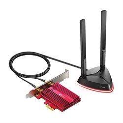 (1024048) Сетевой адаптер WiFi + Bluetooth TP-Link Archer TX3000E AX3000 PCI Express (ант.внеш.съем) 2ант. - фото 33383