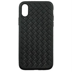 (1018065) Накладка силиконовая плетеная Krutoff для iPhone 11 Pro Max (black) - фото 33501