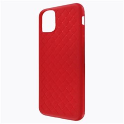 (1018066) Накладка силиконовая плетеная Krutoff для iPhone 11 Pro (red) - фото 33502