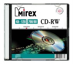 (1024266) CD-RW Mirex 700Мб 4X-12x Slim case - фото 33576