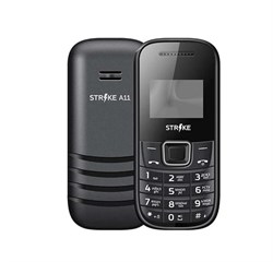 (1024637) Мобильный телефон Strike A11 Черный SPREADTRUM 6531, 1, 312 MHZ, 32 Mb, 32 Mb, 2G GSM 850/900/1800/1900, Bluetooth Версия 2.1 Экран: 1.44 ", 96*68, Основная камера: отсутствует, Фронтальная камера: отсутствует, Кол-во СИМ: 2, Mini, Mini, ка - фото 33872