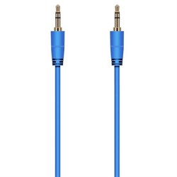 (1024607) Аудио кабель AUX Krutoff 1m, синий (пакет) - фото 33945