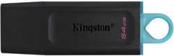 (1024942) Флеш Диск Kingston 64Gb DataTraveler Exodia DTX/64GB USB3.0 черный/голубой - фото 33965