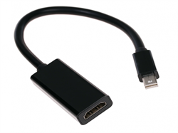 (1025623) Переходник miniDisplayPort -> HDMI, Cablexpert, 4K, 20M/19F, кабель 15см, черный, - фото 34431