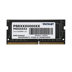 (1026270) Память SO-DIMM DDR 4 DIMM 4Gb PC21300, 2666Mhz, PATRIOT Signature (PSD44G266681S) (retail) - фото 34732
