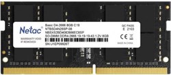 (1026272) Память SO-DIMM DDR 4 DIMM 8Gb PC21300, 2666Mhz, Netac NTBSD4N26SP-08   C19 - фото 34742