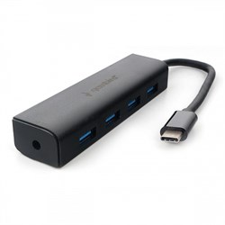 (1026280) Концентратор USB 3.0 Gembird UHB-C364, 4 порта, Type-C, с доп питанием - фото 34749