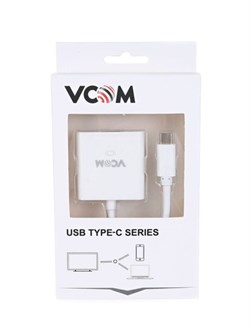 (1026296) VCOM CU421T Адаптер USB 3.1 Type-Cm --> VGA(f) 1080@60Hz, Aluminum Shell, VCOM  <CU421T> - фото 34757