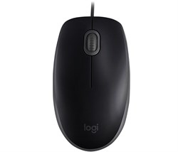 (1026546) Мышь Logitech B110 SILENT черный/серый оптическая (1000dpi) silent USB2.0 для ноутбука (2but) 910-005508 - фото 34895