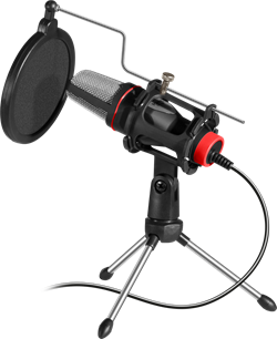 (1026573) Игровой стрим микрофон Forte GMC 300 3,5 мм, провод 1.5 м DEFENDER - фото 34941