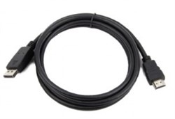 (1026605) Кабель DisplayPort->HDMI Cablexpert, 10м, 20M/19M, черный, экран, пакет - фото 34960