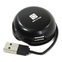 (1026609) Концентратор 5bites HB24-209BK 4*USB2.0 / USB PLUG / BLACK - фото 34973