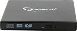(1026852) Внешний DVD±RW привод с интерфейсом USB 2.0 Gembird DVD-USB-02 пластик, черный - фото 35153