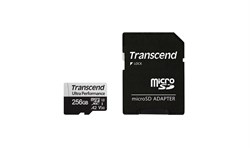 (1026959) Флеш-накопитель Transcend Карта памяти Transcend 256GB UHS-I U3 microSD w/ adapter  A2 Ultra Performance R/W:160/125 MB/s - фото 35279
