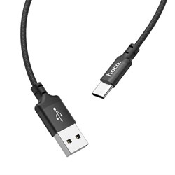(1027020) Кабель USB - Type-C HOCO X14 1m в оплетке Black - фото 35306