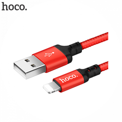 (1026993) Кабель USB - lightning HOCO X14 1 m в оплетке Red - фото 35336