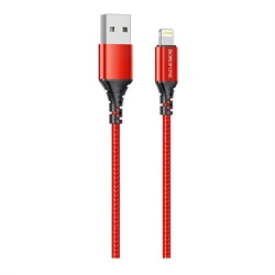 (1026987) Кабель USB - lightning BOROFONE BX54 1 m силиконовый Red - фото 35342