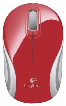(1027060) Мышь Logitech беспроводная M187 Mini Mouse, Red - фото 35378