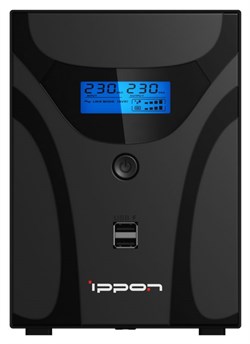 (1027456) Источник бесперебойного питания Ippon Smart Power Pro II Euro 1600 960Вт 1600ВА черный 1029742 - фото 35675