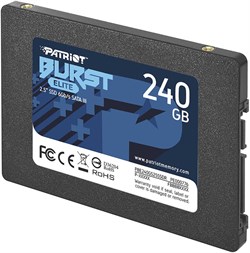 (1027492) Твердотельный накопитель SSD 2.5" Patriot 240GB Burst Elite <PBE240GS25SSDR> (SATA3, up to 450/320Mbs, 160TBW, 7mm) - фото 35728