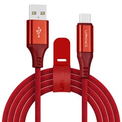 (1022684) Кабель Crown USB - microUSB CMCU-3103M red - фото 35754