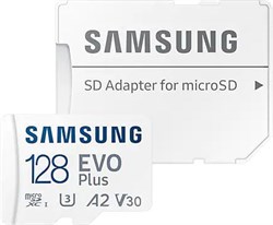 (1027677) Флеш карта microSDXC 128Gb Class10 Samsung MB-MC128KA/RU EVO PLUS + adapter - фото 35929