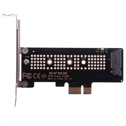 (1028054) Карта адаптер NNC NVMe PCIe M.2 NGFF SSD на PCIe X1 с кронштейном (OEM) - фото 37623