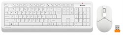 (1028189) Клавиатура + мышь A4Tech Fstyler FG1012 клав:белый мышь:белый USB беспроводная Multimedia FG1012 WHITE - фото 37646