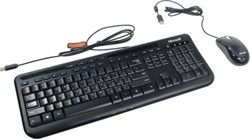 (1028191) Клавиатура + мышь Microsoft Wired 600 for Business клав:черный мышь:черный USB Multimedia 3J2-00015 - фото 37653
