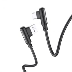 (1028395) Кабель USB - Type-C BOROFONE BX58 1m силиконовый Black 6931474752178 - фото 37795