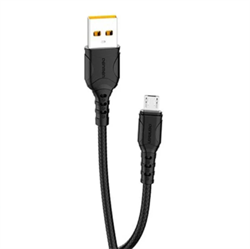 (1028393) Кабель USB - microUSB Denmen D08V Black - фото 37799