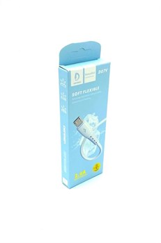 (1028392) Кабель USB - microUSB Denmen D07V Blue - фото 37800