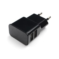 (1028590) Адаптер питания Cablexpert MP3A-PC-12 100/220V - 5V USB 2 порта, 2.1A, черный - фото 37980
