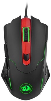 (1021534) Игровая мышь Redragon Pegasus чёрно-красная (USB, Omron, 7 кнопок, 7200 Dpi, подсветка 5 цветов) - фото 38239