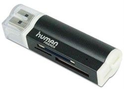 (1028646) USB 2.0 Card reader CBR Human Friends Lighter Black, Multi Card Reader - фото 38401