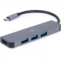 (1028651) Комбо-адаптер интерфейсов USB-C (вилка) 2-в-1 (хаб + HDMI) - фото 38471