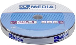 (1028671) Диск DVD-R MyMedia 4.7Gb 16x Pack wrap (10шт) (69205) - фото 38546